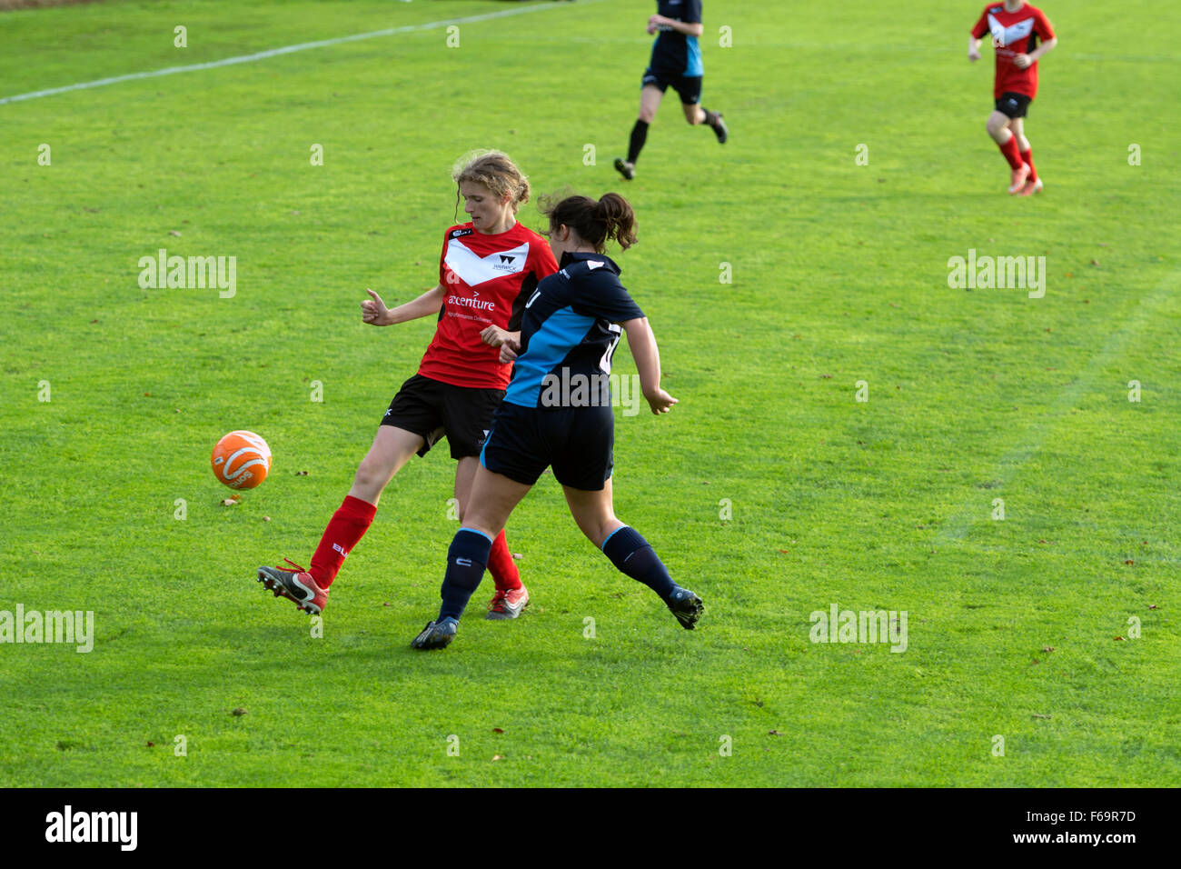 University sport UK women`s football Stock Photo Alamy